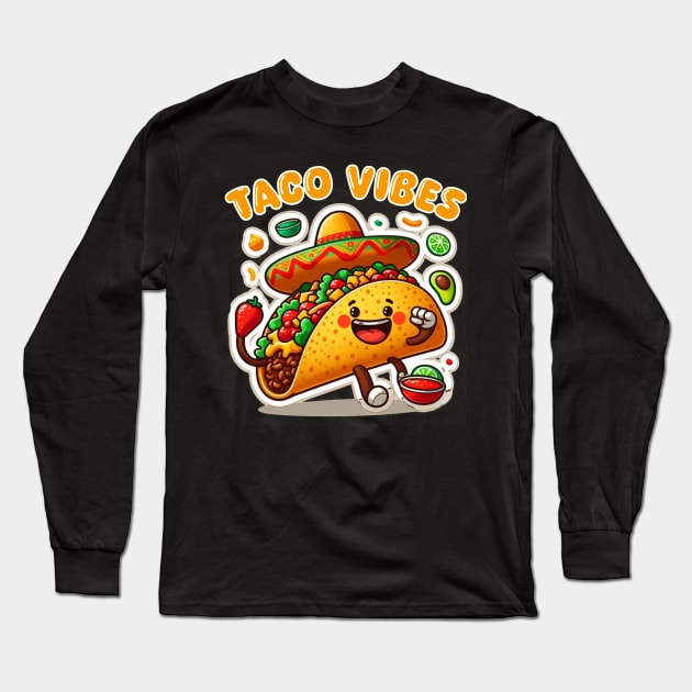 TACO VIBES Long Sleeve T-Shirt by D'Sulung